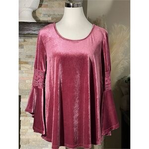 Velvet boho blouse